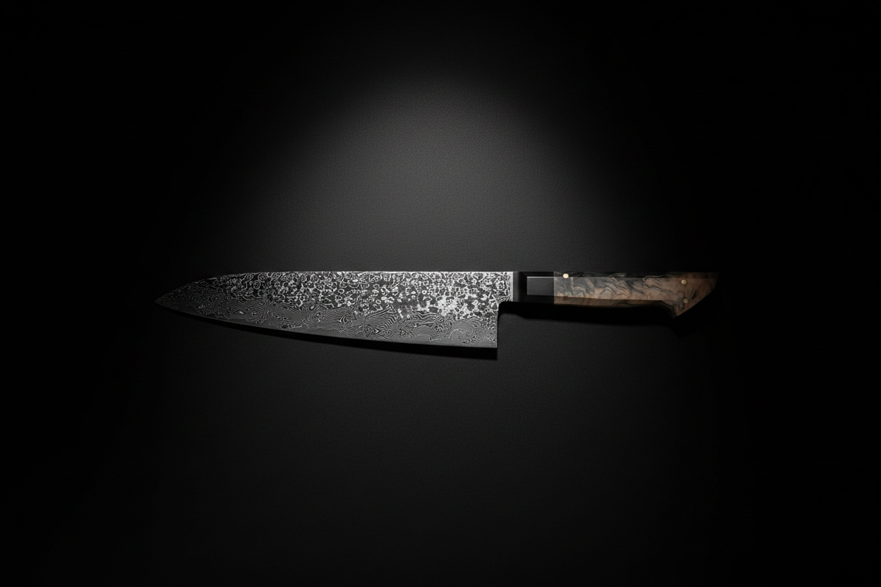 Kokuryū Gyuto — Fond noir spotlight