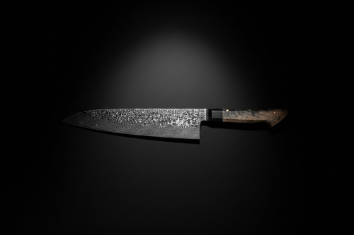 Kokuryū Gyuto — Fond noir spotlight
