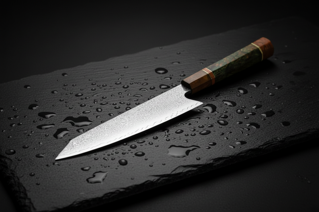 Raiden Gyuto — Ardoise humide